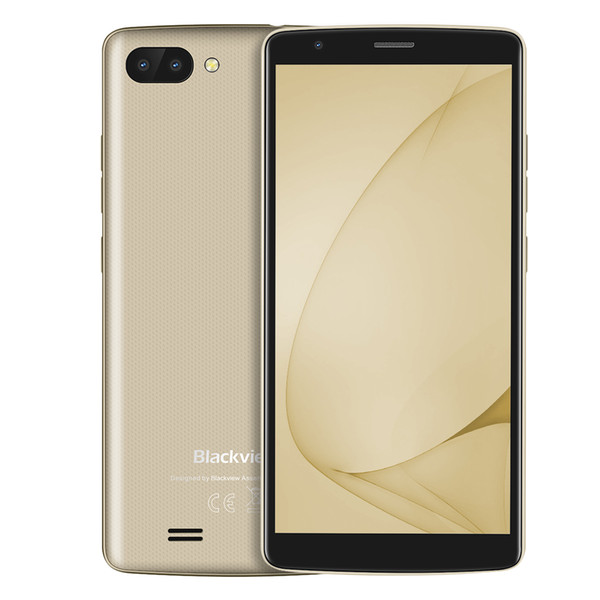 BLACKVIEW A20 3G Smartphone 5.5 Inch MTK6580 Quad Core 1.3GHz 1GB RAM 8GB ROM Android 8.0 Dual Back Cameras Android GO OS 3000mAh Mobile Ph