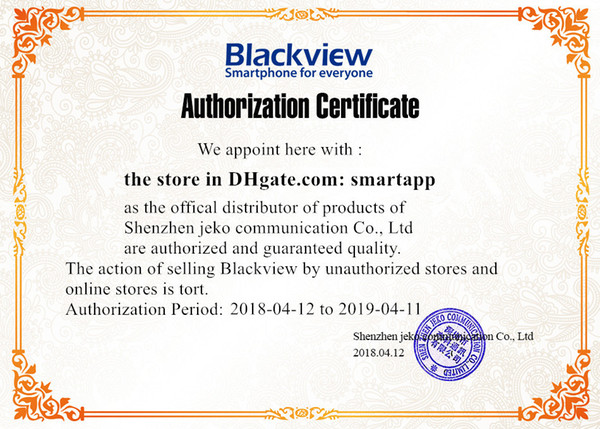 Blackview Official authentic authorization Blackview cell phone