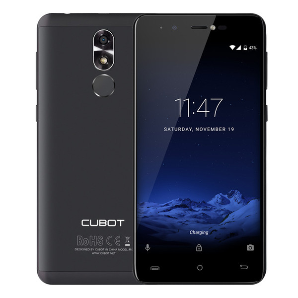 Cubot R9 MT6580 Quad Core 1.3GH Android 7.0 2GB RAM 16GB ROM 13.0+5.0 MP Cameras Smartphone 5.0 Inch Touch ID Cellphone 2600mAh Cell Phone