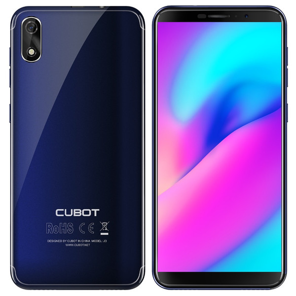 Cubot J3 3G Smartphone 5.0 inch Android GO MT6580 Quad Core 1.3GHz 1GB RAM 16GB ROM 8.0MP Rear Camera 2000mAh Detachable Battery CellPhone