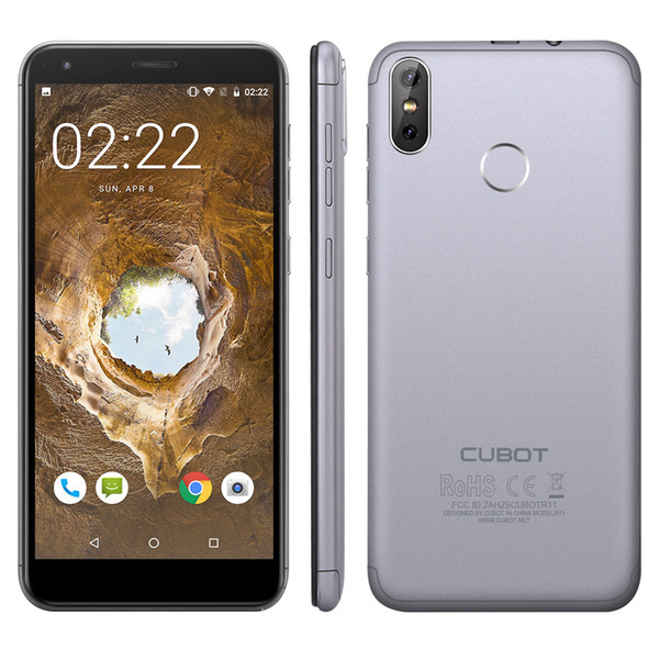 CUBOT R11 3G Mobile Phone Android 8.1 MTK6580 Quadcore Fingerprint All Screen 5.5-inch 2+16GB Dual Rear Cameras13+2MP Cellphone