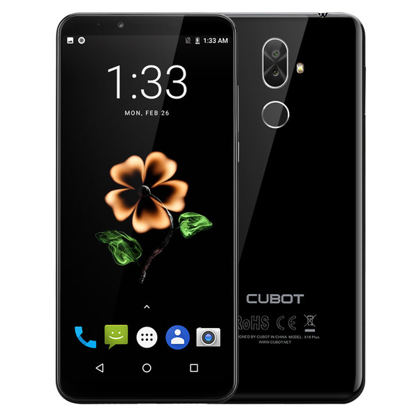 Cubot X18 Plus Android 8.0 18:9 5.99' 2160*1080 FHD+ Full Screen MT6750T Octa-Core 4GB RAM 64GB ROM Telephone 4000mAh 16MP Phone