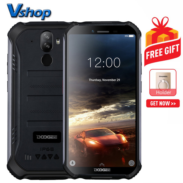 DOOGEE S40 Rugged Phone 2GB+16GB IP68/IP69K Waterproof Dustproof Shockproof MIL-STD-810G, 4650mAh Battery Dual Back Cameras Android 9.0