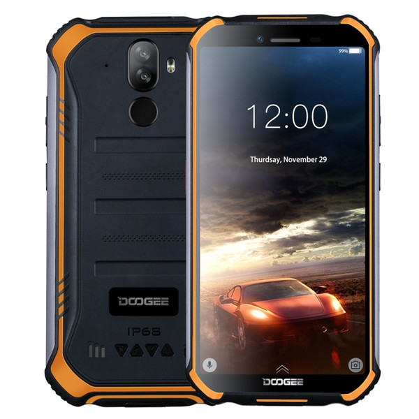 DOOGEE S40 4GNetwork Rugged Mobile Phone 5.5inch Display 4650mAh MT6739 Quad Core 2GB RAM 16GB ROM Android 9.0 8.0MP IP68/IP69K