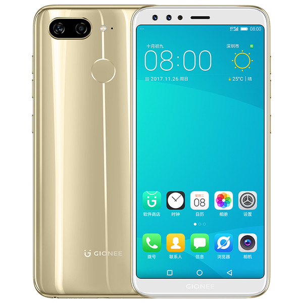 Original Gionee S11 4GB RAM 64GB ROM Android 7.1 4G LTE Mobile Phone Helio P23 Octa Core 5.99 inch 16.0MP Fingerprint ID Smart Cell Phone