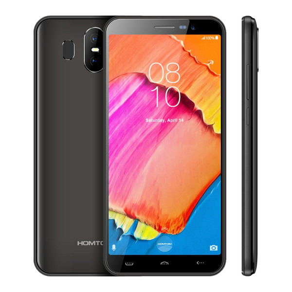 HOMTOM S17 Android 8.1 5.5'' 18:9 Mobile Phone 2GB RAM 16GB ROM MT6580 Quad Core Dual 13+8MP 3000mAh Fingerprint OTA Smartphone