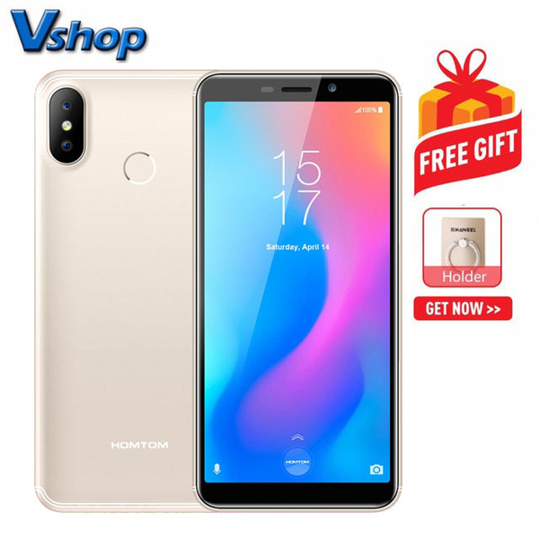 HOMTOM C2 2GB+16GB Face ID & Fingerprint Unlock 5.5 inch Android 8.1 MTK6739 Quad Core up to 1.5GHz Network: 4G OTG Dual SIM OTA