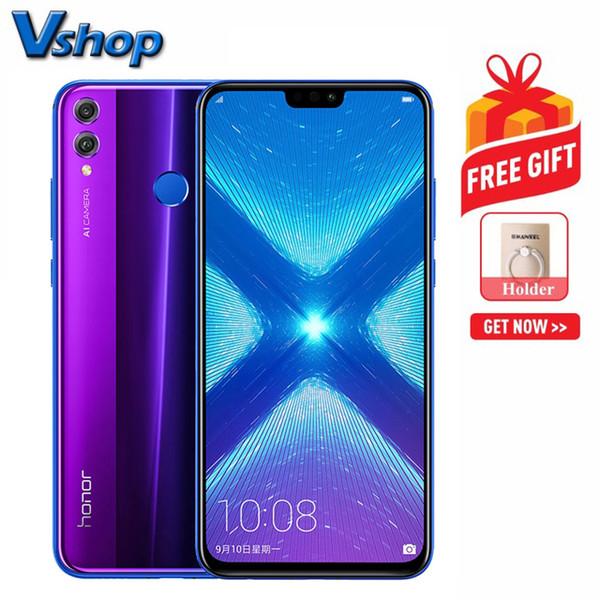 Huawei Honor 8X 4GB+64GB China Version Dual AI Back Cameras Fingerprint Identification 6.5 inch EMUI 8.2 (Android 8.1) (Phantom Blue)