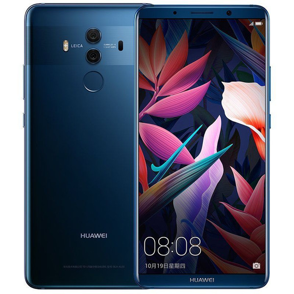 Original HuaWei Mate 10 Pro 6GB RAM 128GB ROM 4G LTE Mobile Phone Kirin 970 Android 8.0 6.0inch 20.0MP NFC Fingerprint ID Smart Cell Phone