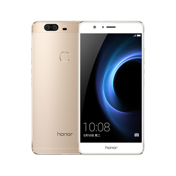 Original Huawei Honor V8 4G LTE Mobile Phone Kirin 950 Octa Core 4GB RAM 32GB ROM Android 5.7inch 2K Screen 12.0MP Fingerprint ID Cell Phone