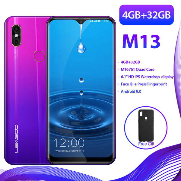 Super Big Screen Smartphone Leagoo M13 4GB RAM 32GB ROM MT6761 Android 9.0 Face Unlocked Dual Sim FDD LTE 4G Smart Mobile Phone