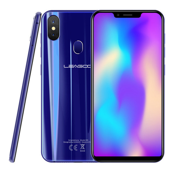 LEAGOO S9 Smartphones 5.85inch 4GB RAM 32GB ROM Android 8.1 MT6750 Octa Core 13MP Dual Rear Cams 3300mAh Cell Phones