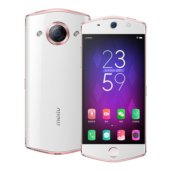 Original Unlocked Meitu M6 3GB RAM 64GB ROM 4G LTE Mobile Phone MT6755 Octa Core 5.0inch 3D Curve Glass 21.0MP Fingerprint Smart Cell Phone