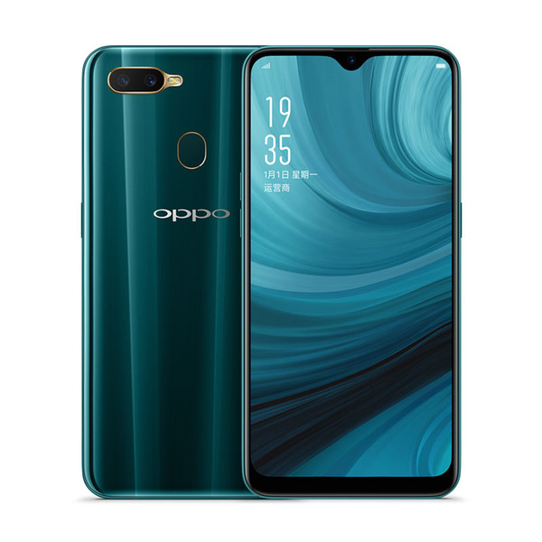 Original OPPO A7 4G LTE Cell Phone 4GB RAM 64GB ROM Snapdragon 450B Octa Core 6.2inch Full Screen 16.0MP AI Face ID Fingerprint Mobile Phone