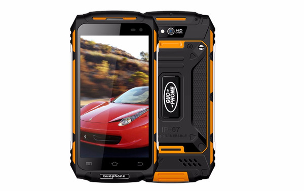 Free DHL GuoPhone Land Rover X2 5500mAh IP67 Waterproof shockproof 5.0inch HD MTK6737 Quad Core Android 6.0 2GB+16GB 8MP GPS 4G Mobile Phone