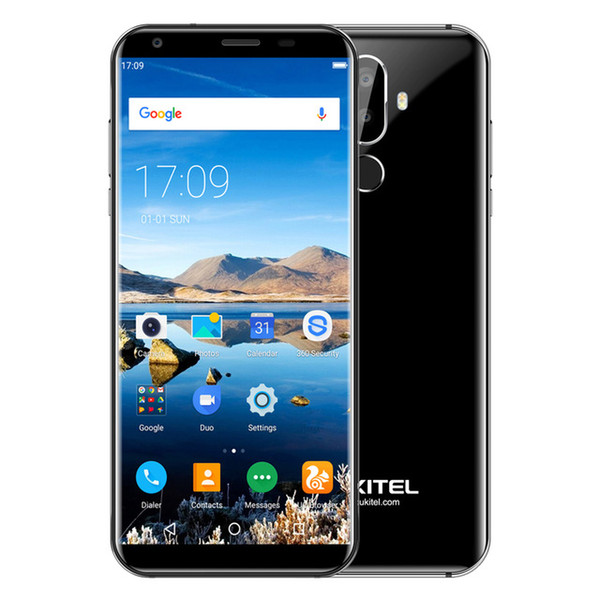 Oukitel K5 Fingerprint Smartphones 5.7inch 2GB RAM 16GB ROM MTK6737T Quad Core 13.0MP 3 Cameras 4000mAh Android 7.0 Mobile Phones