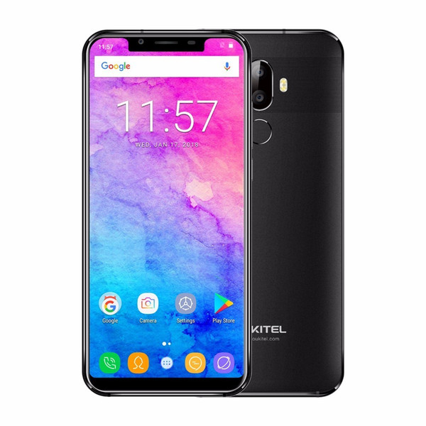 Oukitel U18 Full Display Face ID Smartphones 5.85inch MT6750T Octa Core Android 7.0 4GB RAM 64GB ROM 16.0MP Cell phones