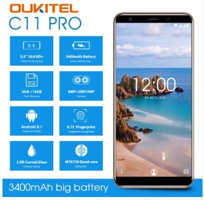 OUKITEL C11 Pro 4G LTE Smartphone Fingerprint 5.5