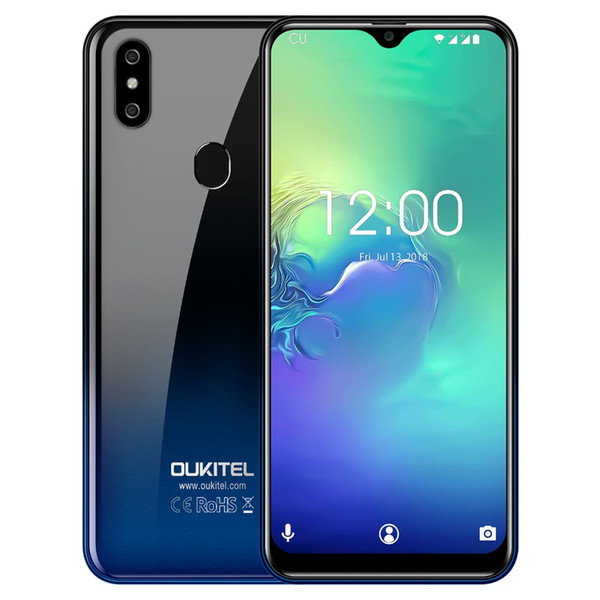 OUKITEL C15 Pro Android 9.0 19:9 MT6761 2+16GB Fingerprint Face ID 4G LTE Smartphone 2.4G/5G WiFi Water Drop Screen Mobile Phone