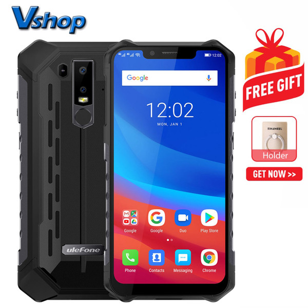 Ulefone Armor 6 Rugged Phone Dual 4G and VoLTE 6GB+128GB EU Version IP68 IP69K Waterproof Dustproof Shockproof Face ID and Fingerprint