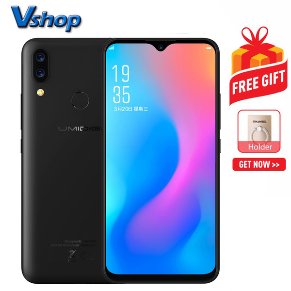 UMIDIGI Power 4GB+64GB Dual Back Cameras 5150mAh Battery Face ID & Fingerprint Identificatio 6.3 inch Water-drop Full Screen Android 9.0