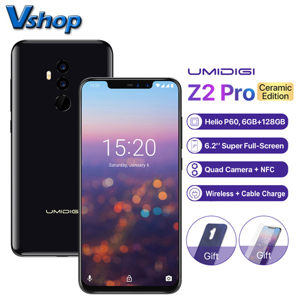 UMIDIGI Z2 Pro Dual 4G 6GB+128GB Dual Cameras Face & Fingerprint Identification, 6.2 inch Android 8.1 4G, NFC Wireless Charge Dual SIM