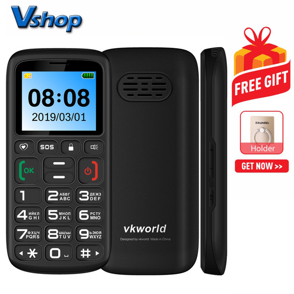 VKworld Z3 Feature Phone 1.77 inch Screen 1000mAh Battery SpreadTrum SC6531 SOS Key Lock Dual SIM FM Torch Bluetooth Russian Keyboa