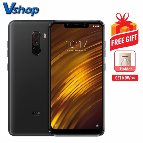 Xiaomi POCO F1 6GB+128GB Global Official Version 6.18 inch MIUI 9.6 Android 8.1 Qualcomm Snapdragon 845 Octa Core up to 2.8GHz 4G, Dual SIM