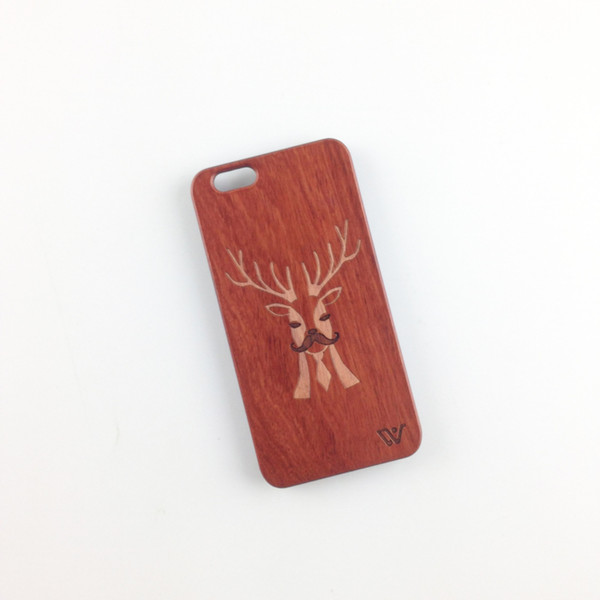 U&I Superior PC Phone Cases Shockproof Wooden Cover case for Apple IPhone 5 Cell Phone Case