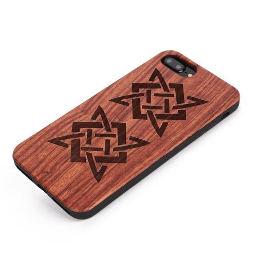 U&I ®Classcial Thin Wood TPU Cover Case for iPhone 5 6 6 plus 7 7 plus Laser Engraved Pattern Wood Cell Phone Case