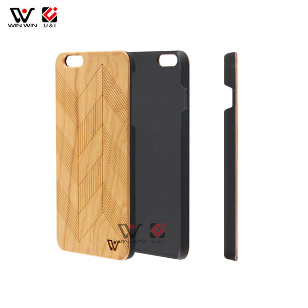 Mobile Phone Accessories Hard Phone Cases Carved Real Bamboo Wood PC Phone Case for iPhone 7 Plus