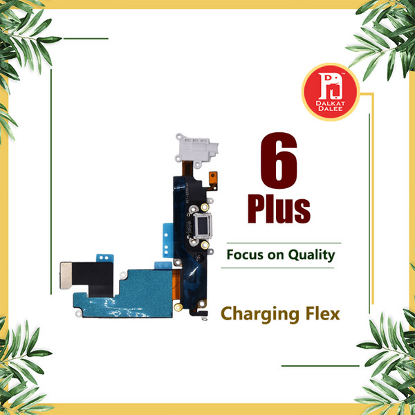 Charging Charger Data Port USB Dock Connector Flex Cable For Apple iPhone 6 Plus 5.5 inch Headphone Audio Jack Mic Flex Cable