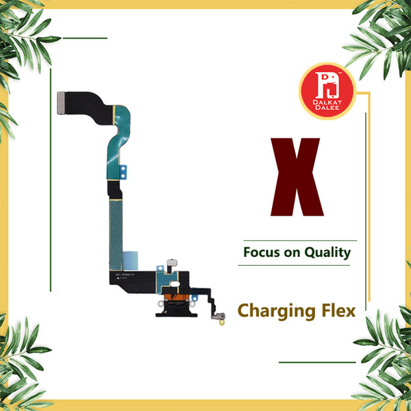 For iPhone X Charging Port Flex Charger Data USB Dock Connector with Headphone Audio Jack Mic Antenna Antena wifi Cable For iphoneX