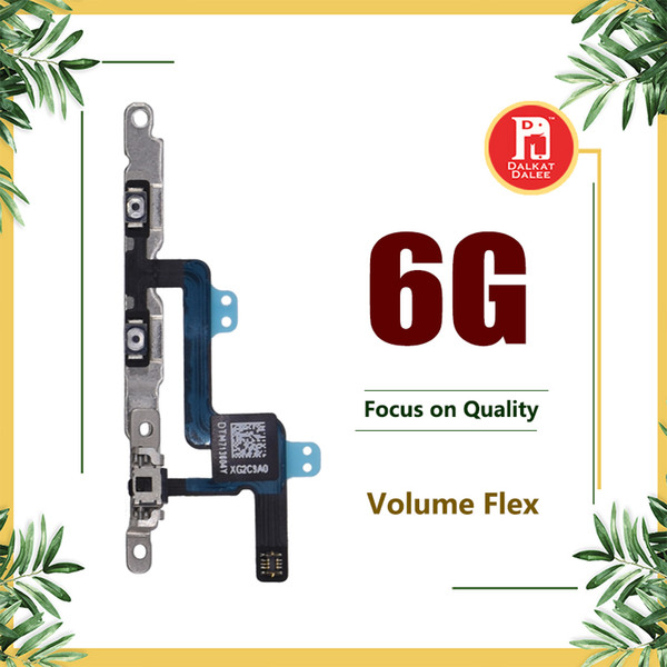 OEM Volume Button Control Connector Flex Cable For iPhone 6 4.7 Mute Lock Switch Bottons Mic Silent Ribbon Replacement Replace Spare Parts