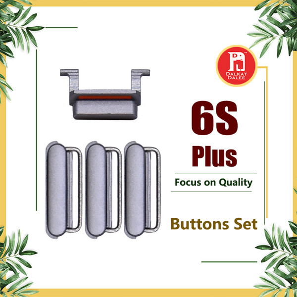 3 in 1 Side Button Set Lock Power Key Switch ON / OFF Buttons + Mute Switch Button Key + Volume Key For iPhone 6S Plus