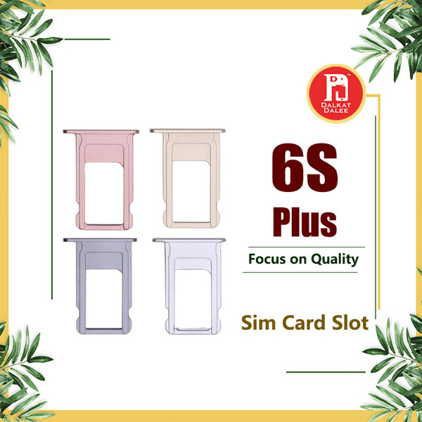 For iPhone 6s plus Nano SIM Card Slot Tray Holder Replacement Part Adapter Kit Fix Spare Parts for iphone 6SP 5.5 Inch