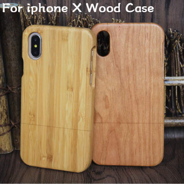 100% Eco-friendly Wood Case For iphone X 6 6s plus 7 8 5 5s Bamboo Mobile Cell Phone Wooden Cases Cover For Samsung Galaxy S9 S8 Note 8 S7