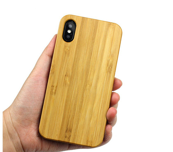 Fast Shipping Real Wood Case For iphone 6 6S 7 8 Plus 5 5S Smartphone accessories Natural Bamboo Phone Cover For Samsung Galaxy S9 S8 Note 8