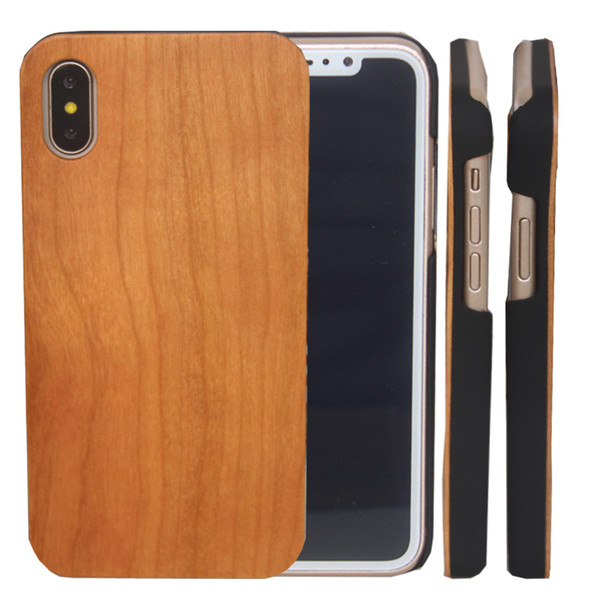 Shockproof Wood Mobile Phone Case For Iphone X 6 6S 7 8 plus 5 5s se Accessories Cellphone Cover Bamboo Wooden Hard Back Shell For Samsung