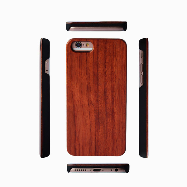 Hand-made Real Wood Case For Iphone X 7 8 6 6s Plus 5 5s Shock-proof Unique Bamboo Wooden PC Back Cover For Samsung Galaxy S9 S8 S7 S6 EDGE