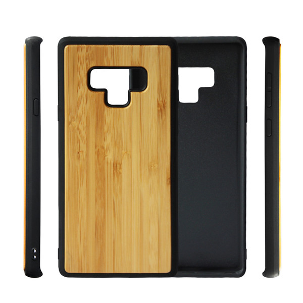 New Hot Design Wood TPU Phone Case For Samsung Galaxy Note 9 8 s9 s8 plus S7 S6 EDGE Unique Bamboo Wooden Mobile Phone Cover Case For Iphone