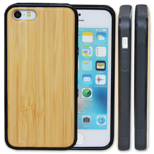 Popular Handsome Wood Phone Case For iphone 5 se X 10 6 7 8 PLUS 6S Real Wooden Bamboo With Soft TPU Cases Cover Full Protective For Samsung