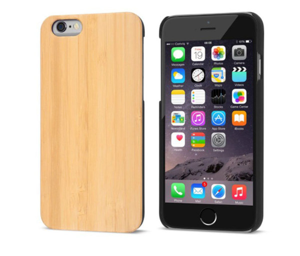 Newest Unique Universal Wood Phone Case For iphone 6 6s 7 8 Plus Professional Wooden Bamboo Mobile Phone Cover Wood PC Back Case Shockproof