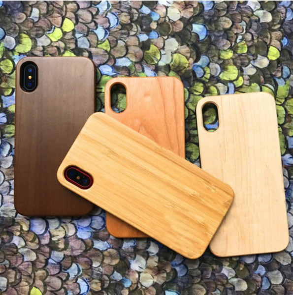 Manufacturer Price Fashion Wood Phone Case For Iphone 8 plus 7 6 6s X 10 Smartphone Cover Natural Bamboo Wood Mobile Phone Case For Samsung