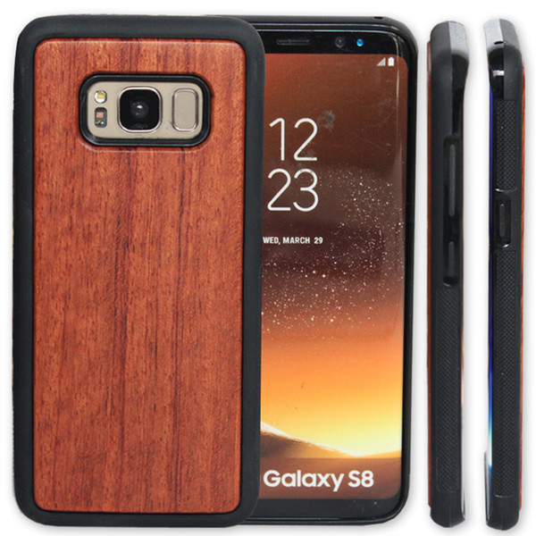 Handmade Bamboo Wooden Case For Samsung Galaxy S8 S9 plus Note 8 Wood TPU Case Wooden Cover For iphone X 7 6 6S Samsung S7 S6 S7edge S6edge