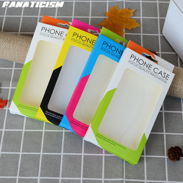 Fanaticism Colorful Cardboard PVC Blister Retail Box Universal Phone Cases Retail Packaging For iPhone X 6 6s 7 8 9 Plus Cover