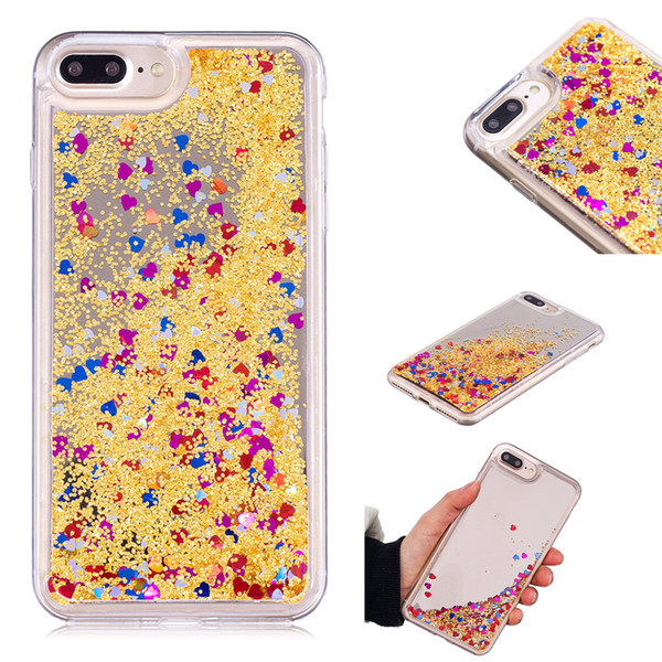 Cover For iPhone 6 Plus Case Quicksand Flash Glitter Powder Mirror Hard Mobile phone Cases Covers For iPhone 6S Plus