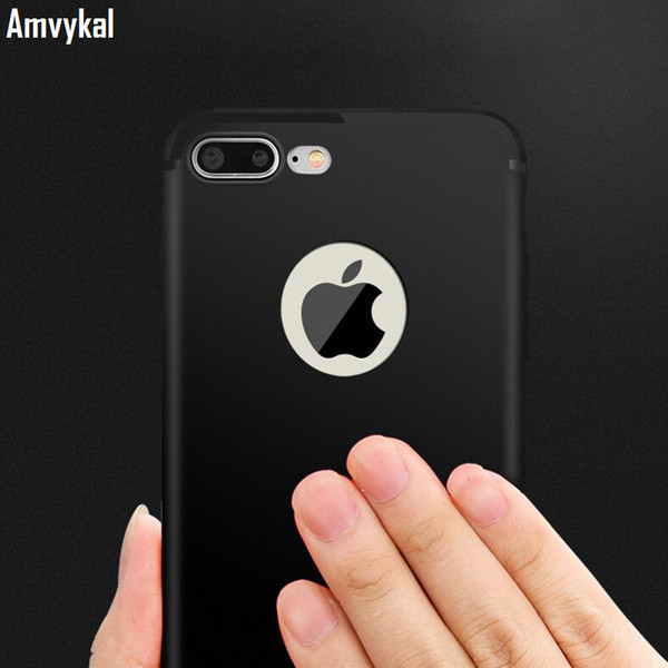 For iphone 7 6S Plus Case Ultra-thin Soft TPU GEL Matte Case Bright Edge Soft Silicone Shockproof Cover For iphone7 Plus iphone6 Plus