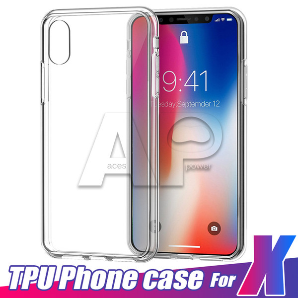 For New IPhone XR XS MAX 8 Plus TPU Case Clear 0.3MM for Samsung Galaxy S10 Plus S9 Note 9 Soft Cover