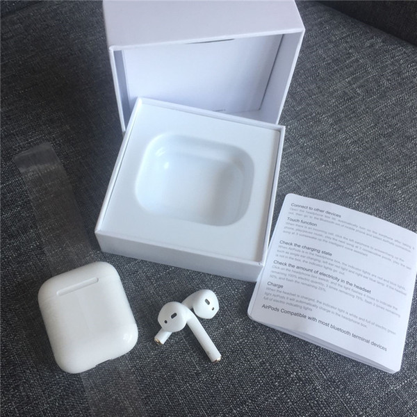 HOT 2019 Wireless Bluetooth Earphones earbuds Headset exactly copy AirPods with pop up windows function works Touch Voice Controls siri